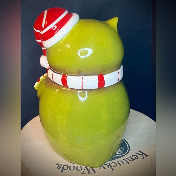 Vintage Christmas Owl Cookie Jar - Picture 2 of 5